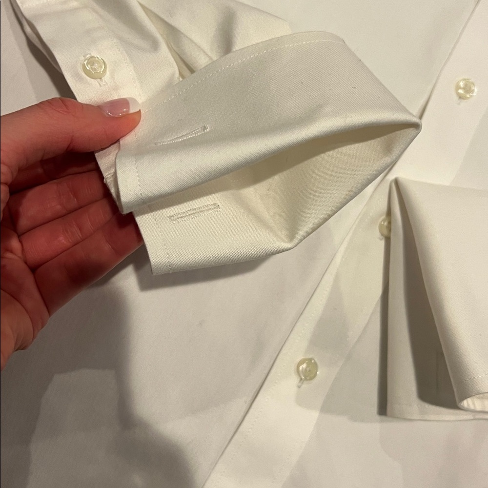 Boys Brooks Brothers French Cuff Dress Shirt Size 12 Non-Iron - Picture 2 of 10